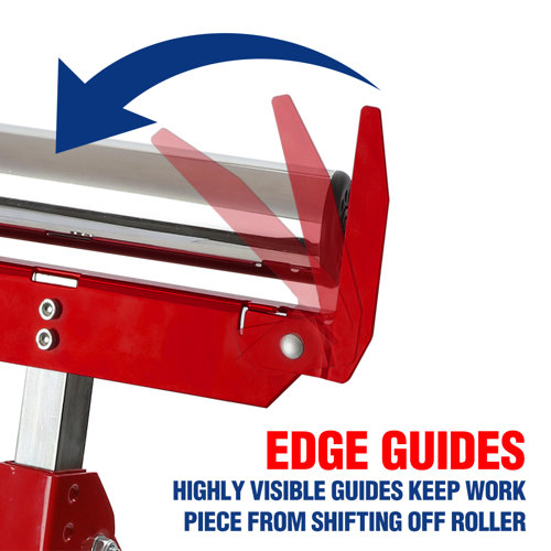 WORKPRO Folding Roller Stand Height Adjustable, Heavy Duty 250 LB Load Capacity, Outfeed